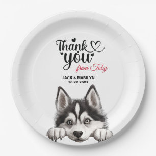 Assiettes En Carton Sibérie Husky Chig Mariage Merci