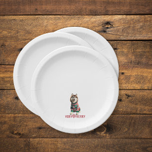Assiettes En Carton Sibérie Husky Holiday