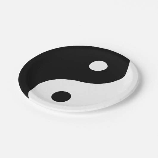 Assiettes En Carton Sides Yin et Yang (Angle)