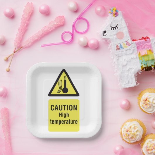 Assiettes En Carton Signal à haute température (Fête)