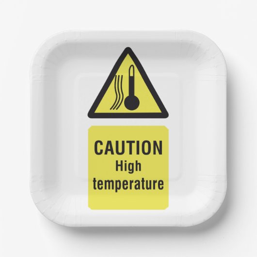 Assiettes En Carton Signal à haute température (Recto)