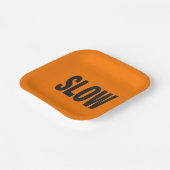 Assiettes En Carton Signal de prudence lent (Angulaire)