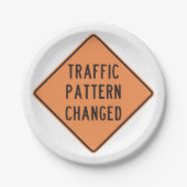 Assiettes En Carton Signal modifié du Motif de trafic (Devant)