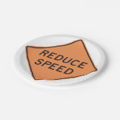 Assiettes En Carton Signal routier de réduction de la vitesse (Angle)