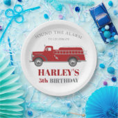 Assiettes En Carton Signaler l'alarme incendie camion fête d'anniversa (Fête)