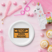 ASSIETTES EN CARTON SIGNE D'ARRÊT (Fête)