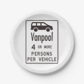 Assiettes En Carton SIGNE DE LA PLACE DE Van (Devant)