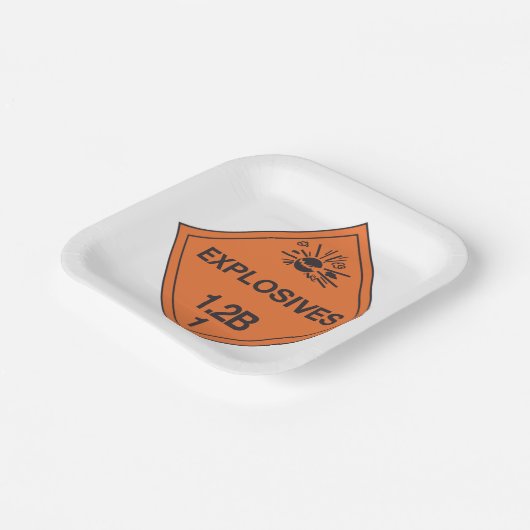 Assiettes En Carton SIGNE DES Explosifs (Angulaire)