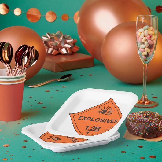 Assiettes En Carton SIGNE DES Explosifs