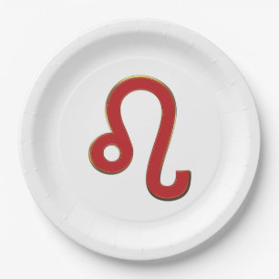 Assiettes En Carton Signe du zodiaque LEO Juillet Août Astrologie Anni