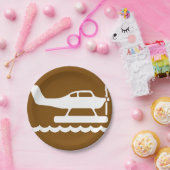 Assiettes En Carton SIGNE hydravion (Fête)