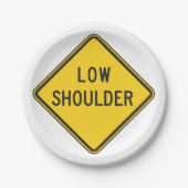 Assiettes En Carton SIGNE ROUTIÈRE À BAS Épaules (Devant)