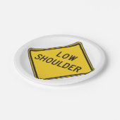 Assiettes En Carton SIGNE ROUTIÈRE À BAS Épaules (Angle)