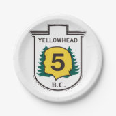 Assiettes En Carton SIGNE ROUTIÈRE DE Yellowhead (Devant)