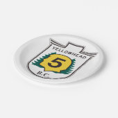 Assiettes En Carton SIGNE ROUTIÈRE DE Yellowhead (Angle)