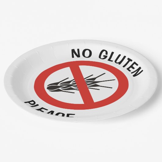 Assiettes En Carton Signe sans gluten