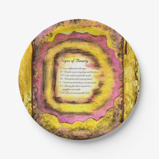Assiettes En Carton Signes de beauté
