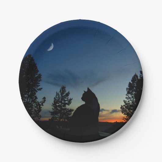 Assiettes En Carton Silhouette (Devant)