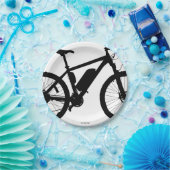 Assiettes En Carton Silhouette à bicyclette (Fête)