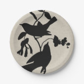 Assiettes En Carton Silhouette Audubon IV (Devant)