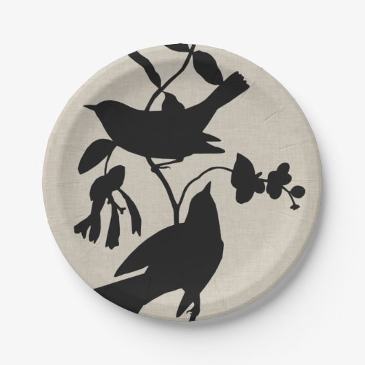 Assiettes En Carton Silhouette Audubon IV (Devant)