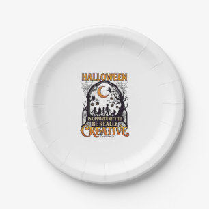 Assiettes En Carton Silhouette Créatif Enfants Halloween Croissant De