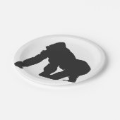 Assiettes En Carton Silhouette de Gorille (Angle)