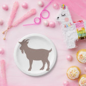 Assiettes En Carton silhouette de la ferme de chèvres (Fête)