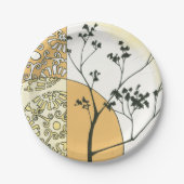 Assiettes En Carton Silhouette de l'arbre écarse par Megan Meagher (Devant)