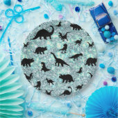 Assiettes En Carton silhouette requin requin pente de baleine Éperche  (Fête)