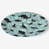 Assiettes En Carton silhouette requin requin pente de baleine Éperche  (Angle)