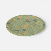 Assiettes En Carton Silhouettes Arbre et Cadeau (Angle)