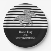 Assiettes En Carton Silver Racehorse Derby (Devant)