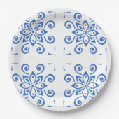 Assiettes En Carton Simple Azulejo (Devant)