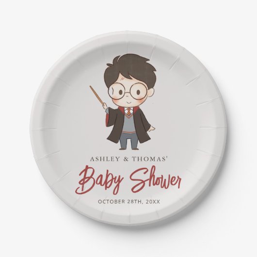 Assiettes En Carton Simple Baby Shower Harry Potter (Devant)