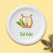 Assiettes En Carton Simple Blanc Simple Irlandais Golden Harp Mange Gâ