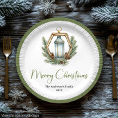 Assiettes En Carton Simple Bohemian Christmas Lantern in Neutral Plate