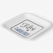 Assiettes En Carton Simple Chic Cinquante & FABULE ! Fête d'anniversai (Angulaire)