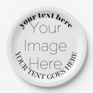 Assiettes En Carton simple custom photo create your own Paper Napkin