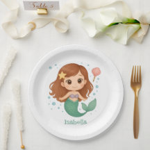 Simple cute little mermaid