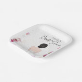 Assiettes En Carton Simple douche de mariée mignonne (Angulaire)