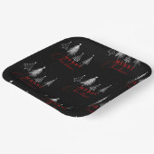 Assiettes En Carton Simple Elegant Christmas Pine Tree | Black (Angulaire)