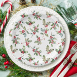 Assiettes En Carton Simple élégante aquarelle de Noël Botanique<br><div class="desc">Simple Elegant Christmas Watercolor Botanical Classic plaques en papier dispose d'une belle aquarelle illustration de la verdure saisonnière et des baies sèches,  ainsi que le type élégant.</div>