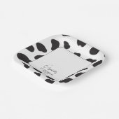 Assiettes En Carton Simple élégante fête d'anniversaire de vache noire (Angulaire)