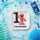 Assiettes En Carton Simple Elmo 1er anniversaire (Fête)