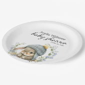 Assiettes En Carton Simple Forest Woodland Baby Shower Paper Plate (Angle)
