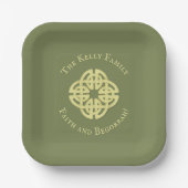 Assiettes En Carton Simple Gold Irish Faith et Begorrah Cote Party (Recto)
