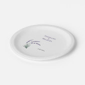 Assiettes En Carton Simple Lavender Wedding (Angle)