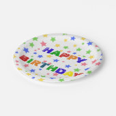 Assiettes En Carton Simple moderne Pastel Star fête d'anniversaire col (Angle)