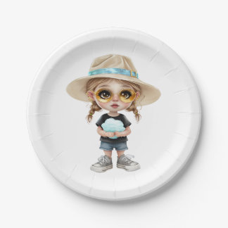 Assiettes En Carton Simple Moderne : Stylish Girl
